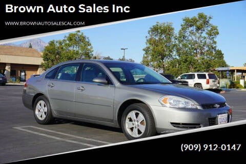 2007 Chevrolet Impala for sale at Brown Auto Sales Inc in Upland CA
