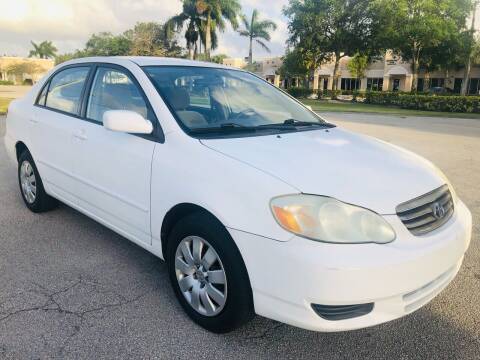 2003 Toyota Corolla for sale at EMPIRE MOTORS CLUB in Port Saint Lucie FL