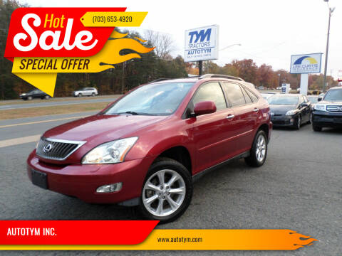 2009 Lexus RX 350 for sale at AUTOTYM INC. in Fredericksburg VA