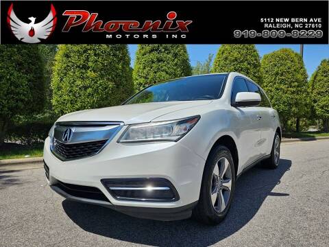 2016 Acura MDX for sale at Phoenix Motors Inc in Raleigh NC