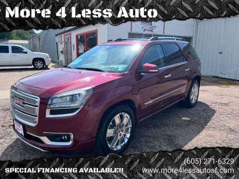 2015 GMC Acadia for sale at More 4 Less Auto in Sioux Falls SD