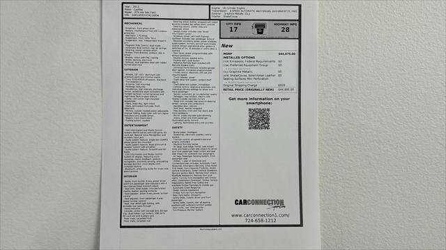 2013 Cadillac XTS 3.6L V6