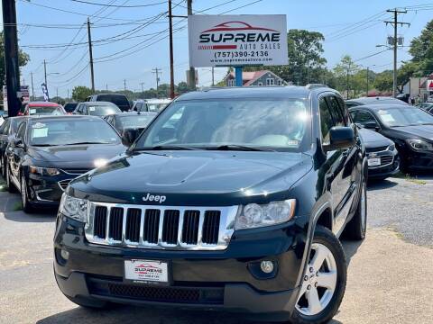 2013 Jeep Grand Cherokee for sale at Supreme Auto Sales in Chesapeake VA