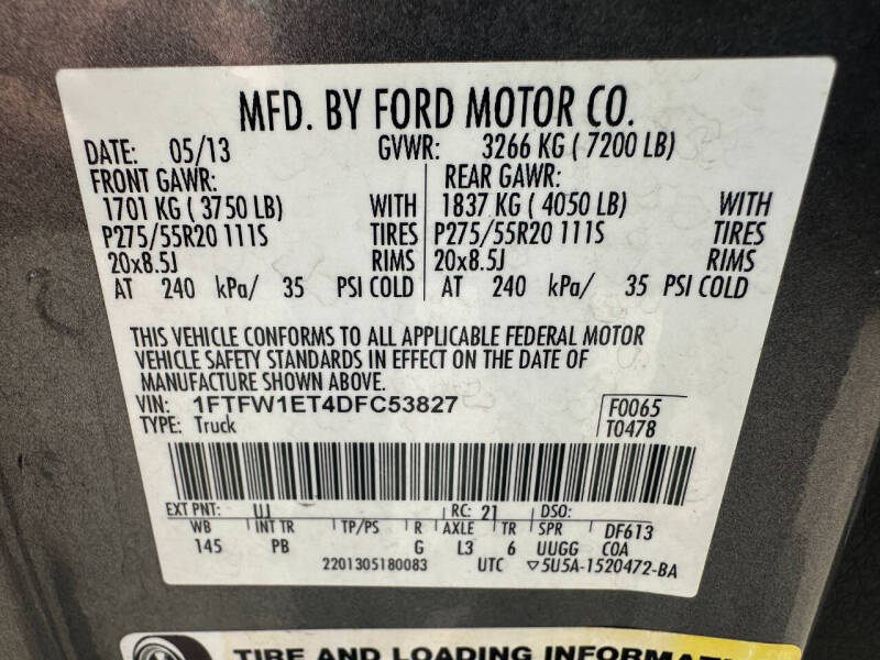 2013 Ford F-150 Platinum