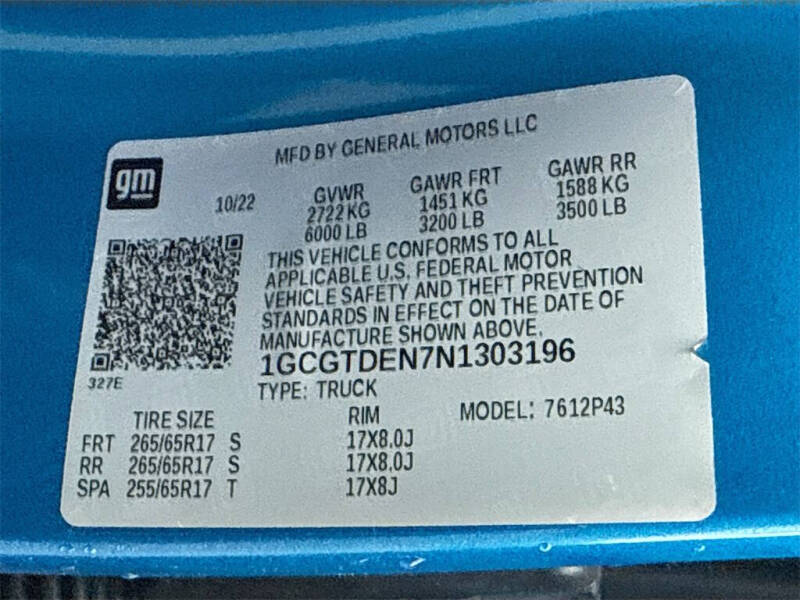 2022 Chevrolet Colorado