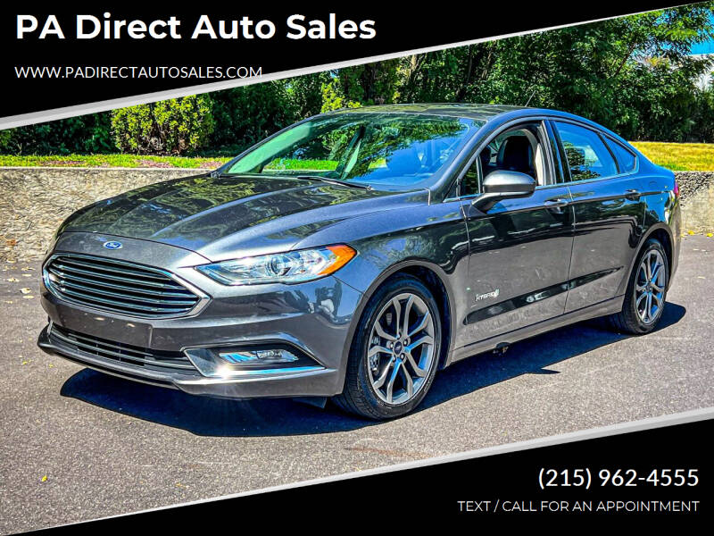 2017 Ford Fusion Hybrid for sale at PA Direct Auto Sales in Levittown PA