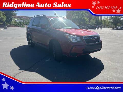 2015 Subaru Forester for sale at Ridgeline Auto Sales in Saint George UT