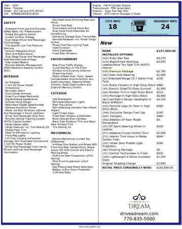 2024 Porsche 911 Carrera GTS