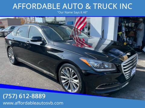 2015 Hyundai Genesis for sale at AFFORDABLE AUTO & TRUCK INC in Virginia Beach VA