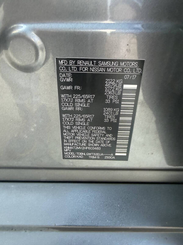 2017 Nissan Rogue SV