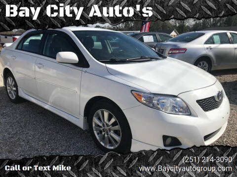 2010 Toyota Corolla for sale at Bay City Auto's in Mobile AL