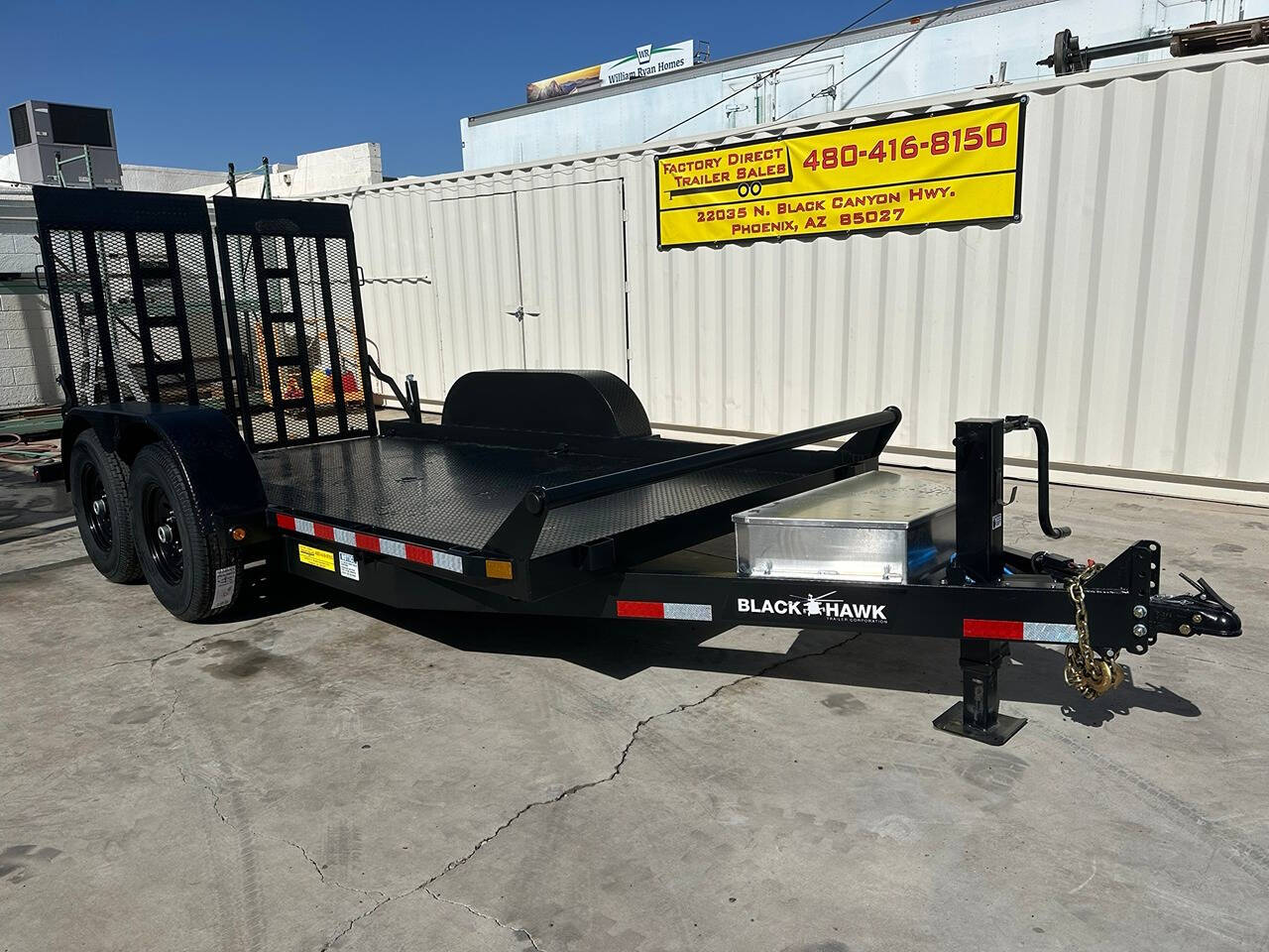 2025 BLACK HAWK SCISSOR LIFT LOWBOY for sale at Factory Direct Trailer Sales in Phoenix, AZ