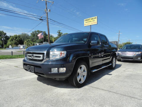 2009 Honda Ridgeline for sale at GREAT VALUE MOTORS in Jacksonville FL