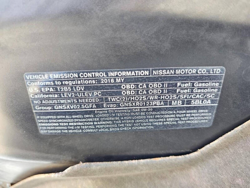 2016 Nissan Murano Hybrid SL