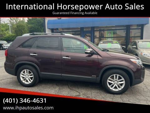 2014 Kia Sorento for sale at International Horsepower Auto Sales in Warwick RI