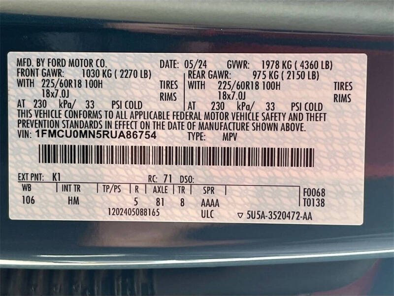 2024 Ford Escape ST-Line