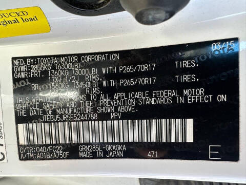 2015 Toyota 4Runner Trail