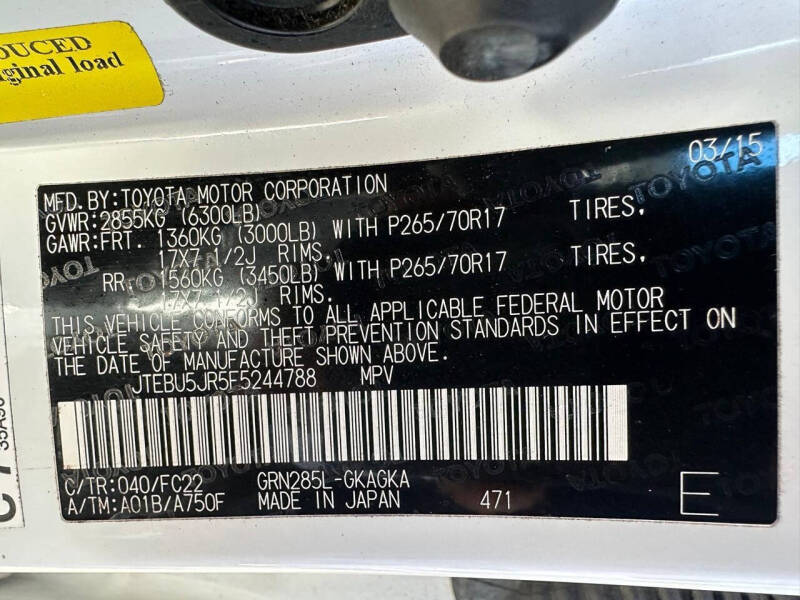 2015 Toyota 4Runner Trail