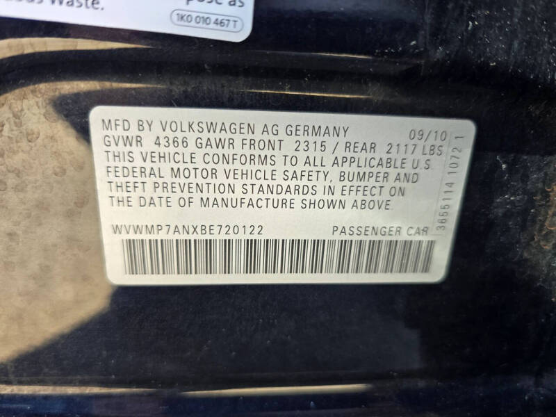 2011 Volkswagen CC Sport PZEV