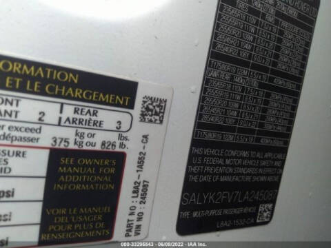 2020 Land Rover Range Rover Velar P340 R-Dynamic S