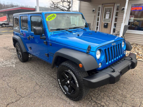 2016 Jeep Wrangler Unlimited for sale at G & G Auto Sales in Steubenville OH