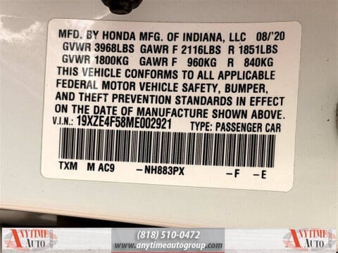 2021 Honda Insight EX