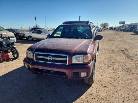 2001 Nissan Pathfinder for sale at PYRAMID MOTORS - Fountain Lot in Fountain CO