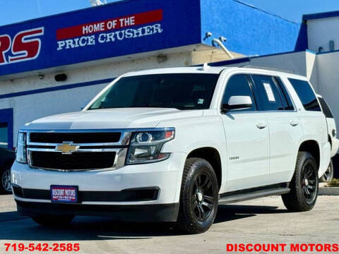 2016 Chevrolet Tahoe for sale at Discount Motors in Pueblo CO