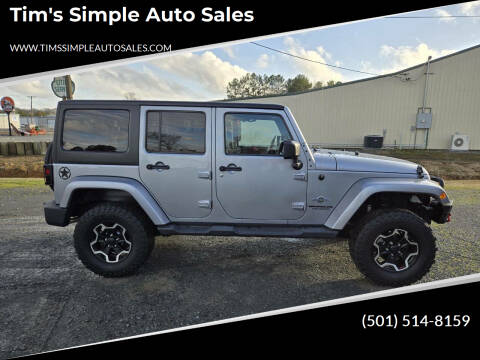 2014 Jeep Wrangler Unlimited for sale at Tim's Simple Auto Sales in Greenbrier AR