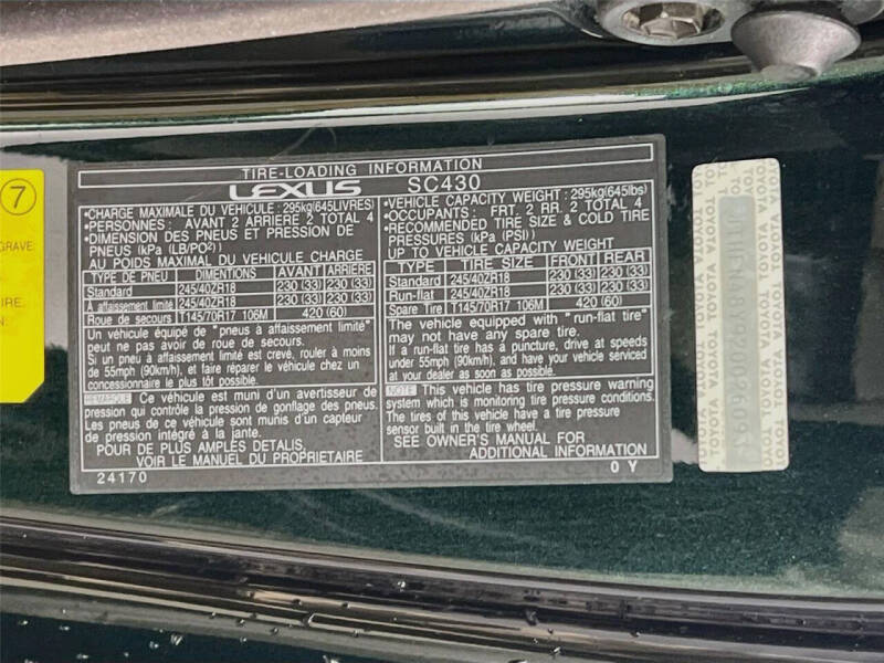 2002 Lexus SC 430