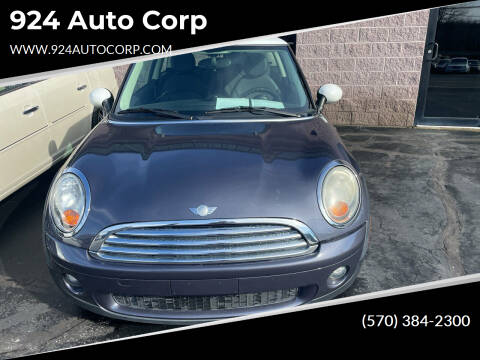 2012 MINI Cooper Hardtop for sale at 924 Auto Corp in Sheppton PA