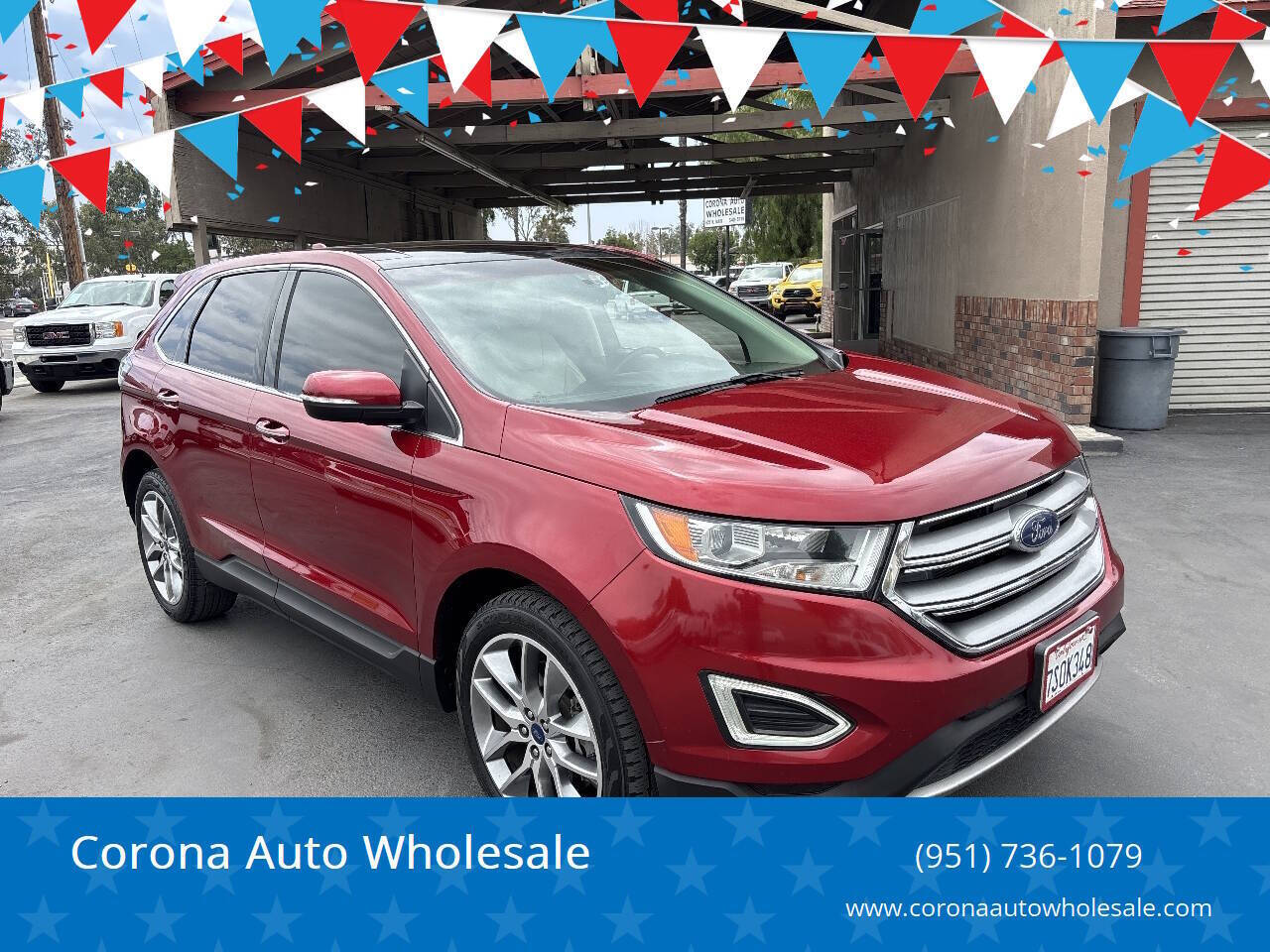 Ruby Red Metallic Tinted Clearcoat 2016 Ford Edge Titanium Titanium 4dr Crossover 1