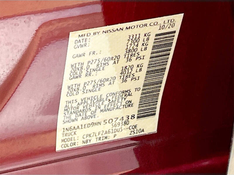 2021 Nissan Titan Platinum Reserve