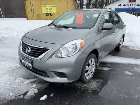 2012 Nissan Versa for sale at 74 AUTO SALES LLC in North Turner ME