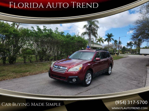 2013 Subaru Outback for sale at Florida Auto Trend in Plantation FL