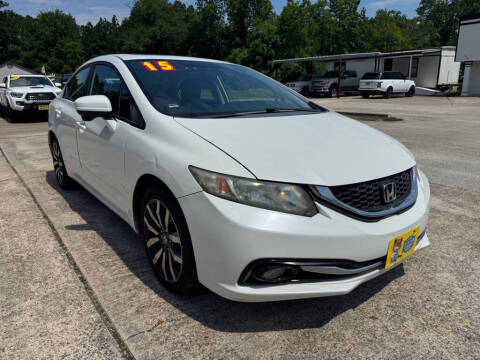 2015 Honda Civic for sale at AUTO WOODLANDS in Magnolia TX