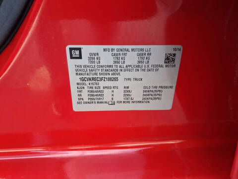 2015 Chevrolet Silverado 1500 LT