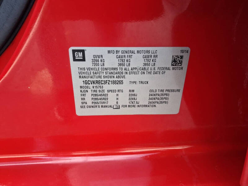 2015 Chevrolet Silverado 1500 LT