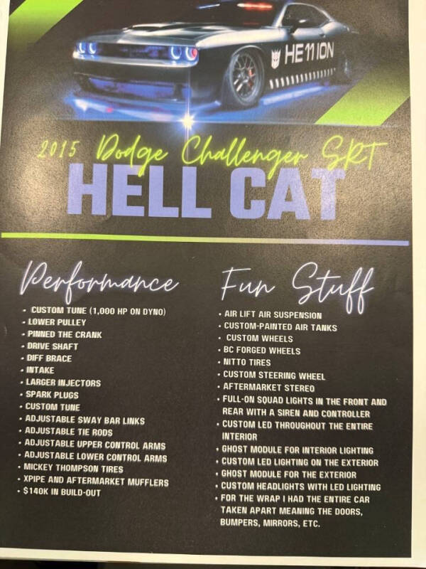 2015 Dodge Challenger SRT Hellcat