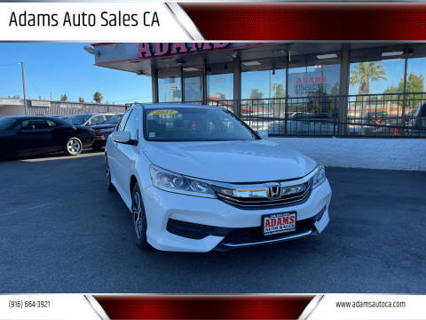 2017 Honda Accord for sale at Adams Auto Sales CA in Sacramento CA