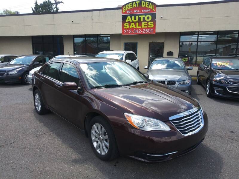 2013 Chrysler 200 for sale at GREAT DEAL AUTO SALES in Center Line MI