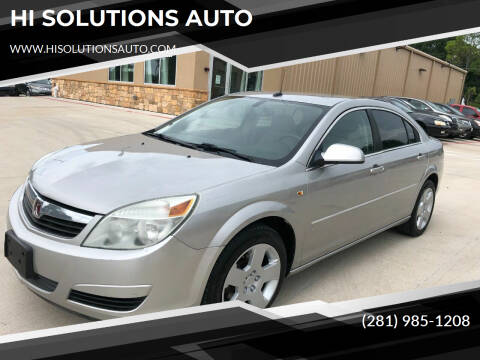 2007 Saturn Aura for sale at HI SOLUTIONS AUTO in Houston TX