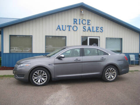 2013 Ford Taurus for sale at Rice Auto Sales in Rice MN