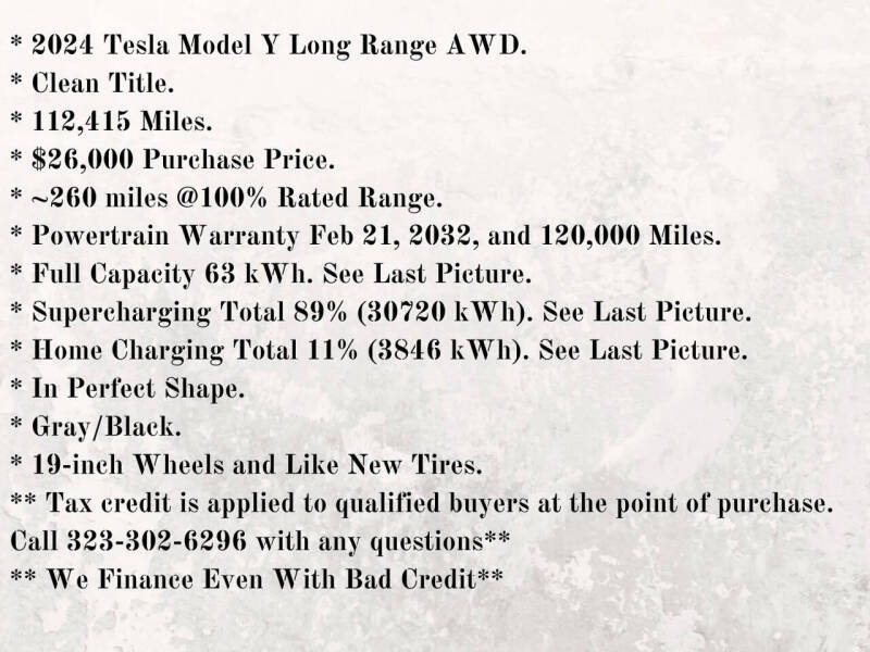 2024 Tesla Model Y Long Range