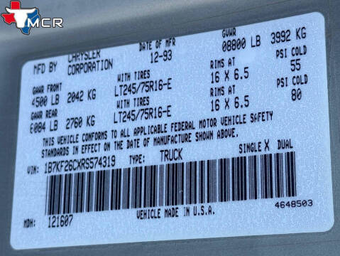 1994 Dodge Ram 2500 Laramie SLT