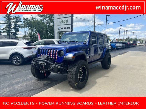 2018 Jeep Wrangler Unlimited for sale at Jim Dobson Ford in Winamac IN