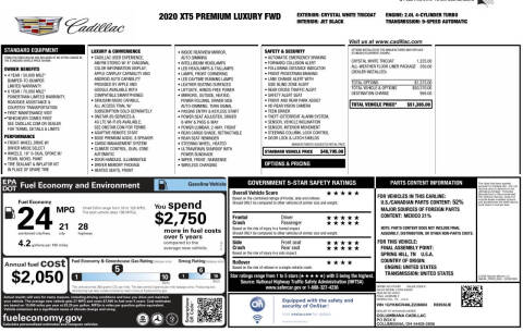 2020 Cadillac XT5 Premium Luxury