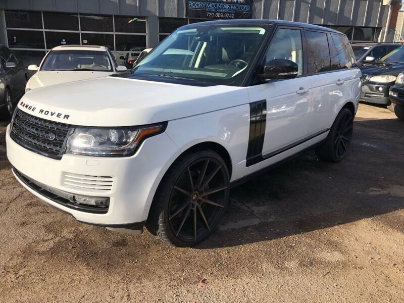 2015 Land Rover Range Rover for sale at Rocky Mountain Motors LTD in Englewood CO