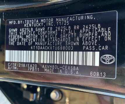 2026 Toyota Camry Nightshade