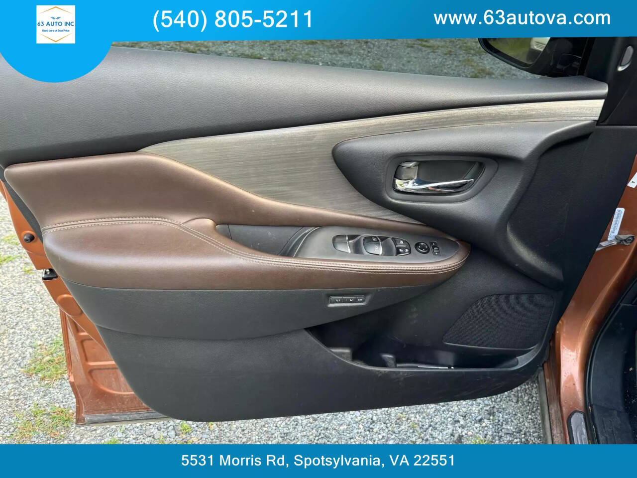 2015 Nissan Murano for sale at 63 Auto Inc in Spotsylvania, VA